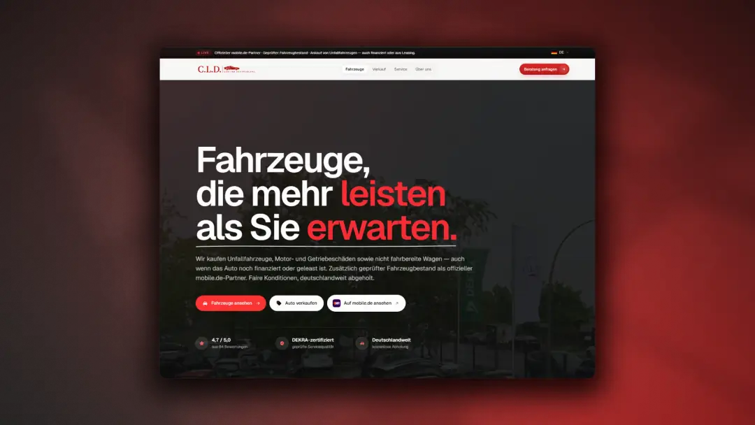 Carline CLD website project