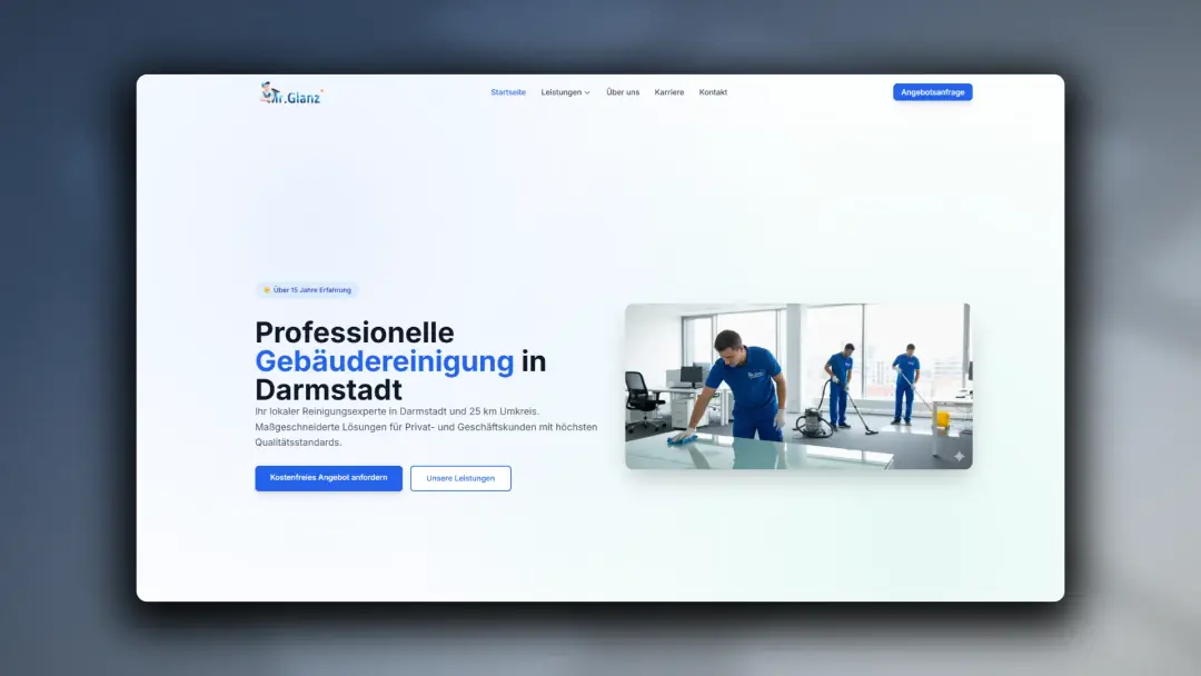 Mister Glanz website project